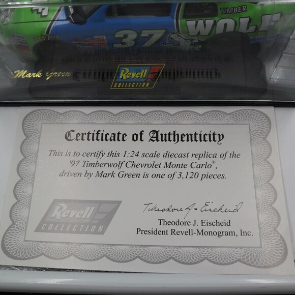 Mark Green #37 Revell Collections 1997 Timberwolf 1/24 Scale Collectible Diecast - Picture 6 of 7